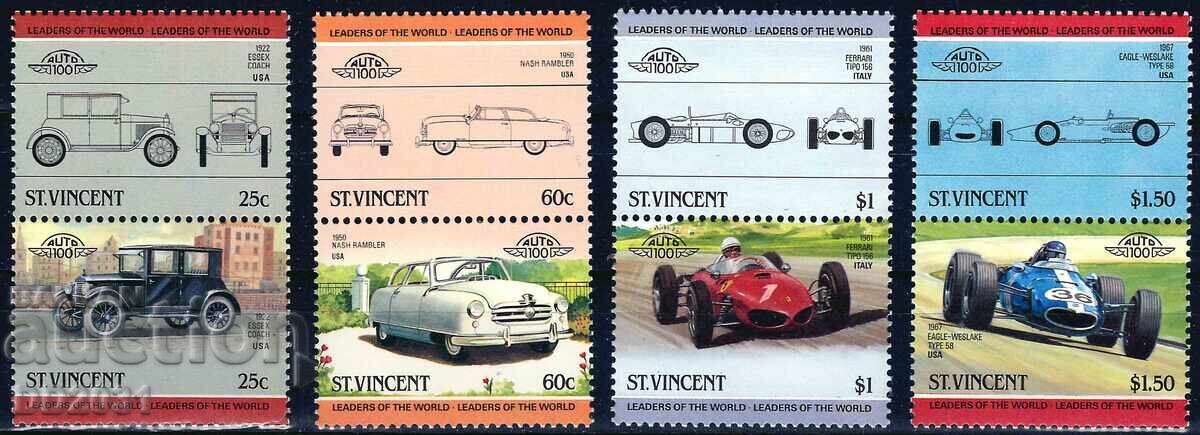 Saint Vincent 1985 - Lideri ai Lumii 4 MNH