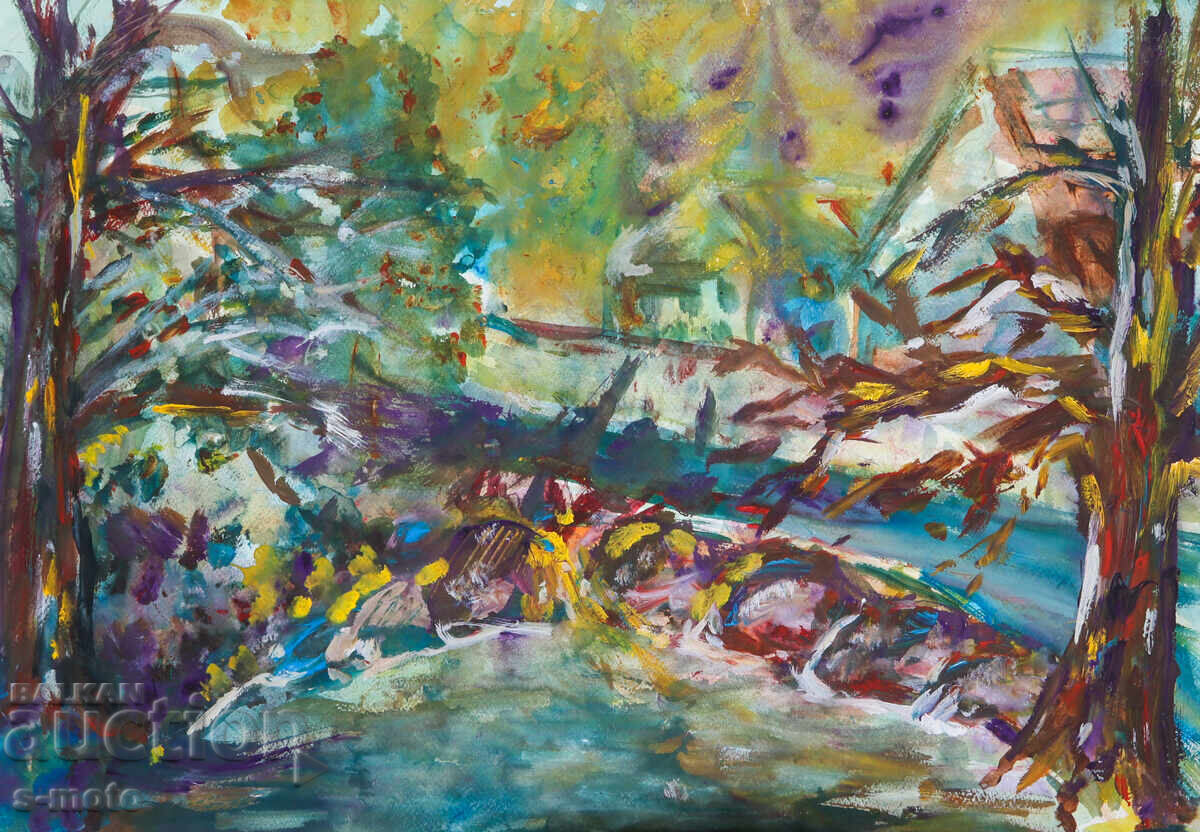 Licitație Pictură în tempera, peisaj