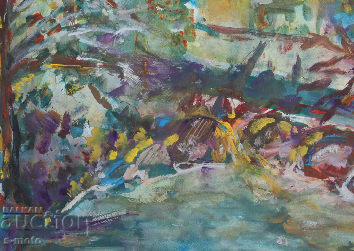 Pictură în tempera, peisaj - 5