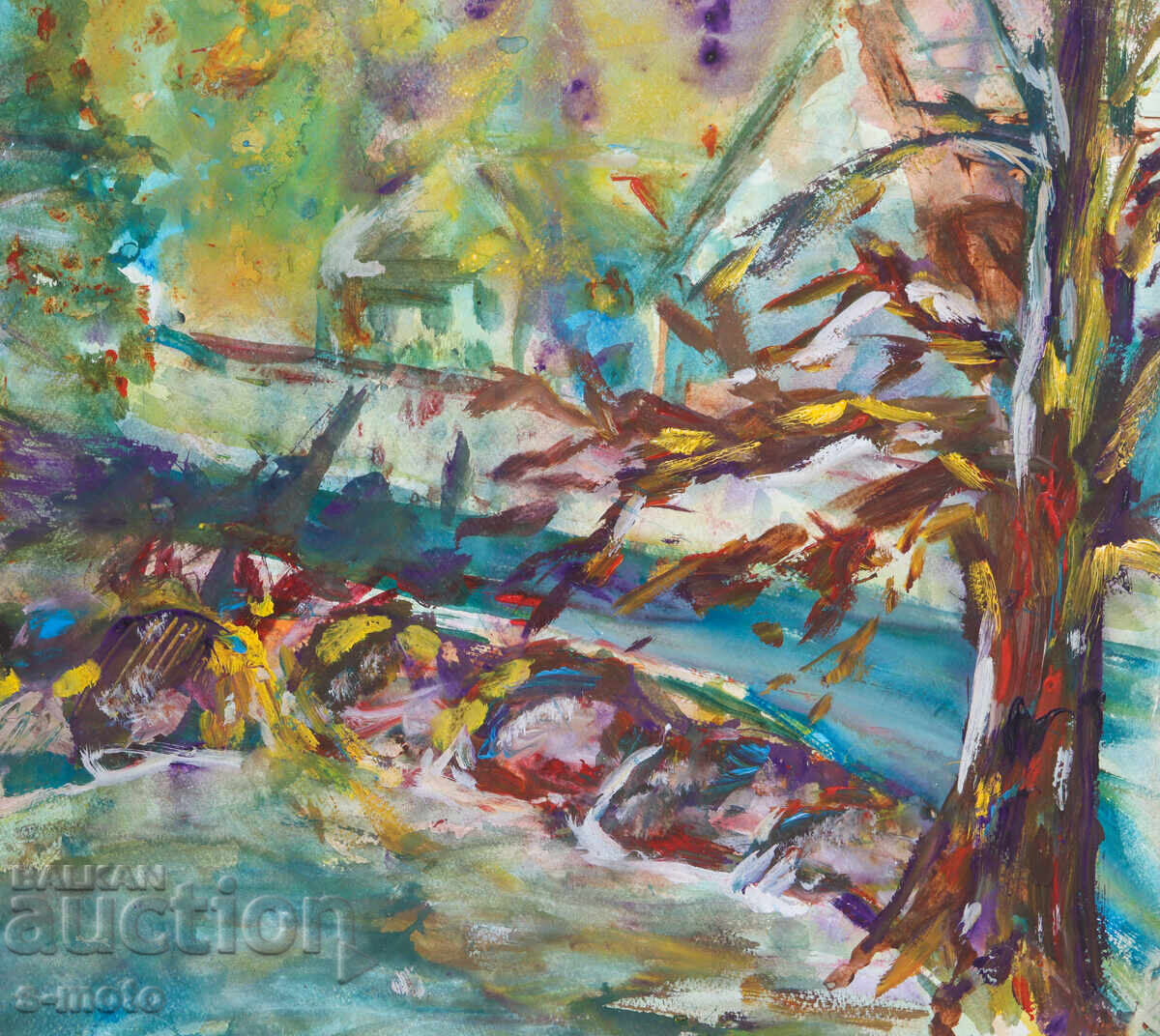 Pictură în tempera, peisaj - 6
