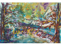 Tablou ulei pe pânză peisaj marin