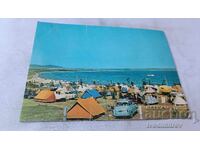 Пощенска картичка Созопол Къмпинг Златна рибка 1973