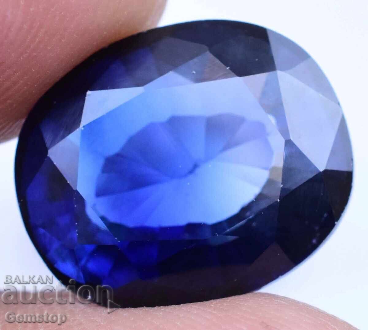 Fără preț de rezervă! 8.00 ct. safir natural oval, certificat IGL, de la 1 leu! cu preț € 0.01 | 0.02 BGN