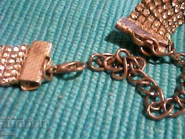 Auction  Old beautiful necklace and bracelet with crystals