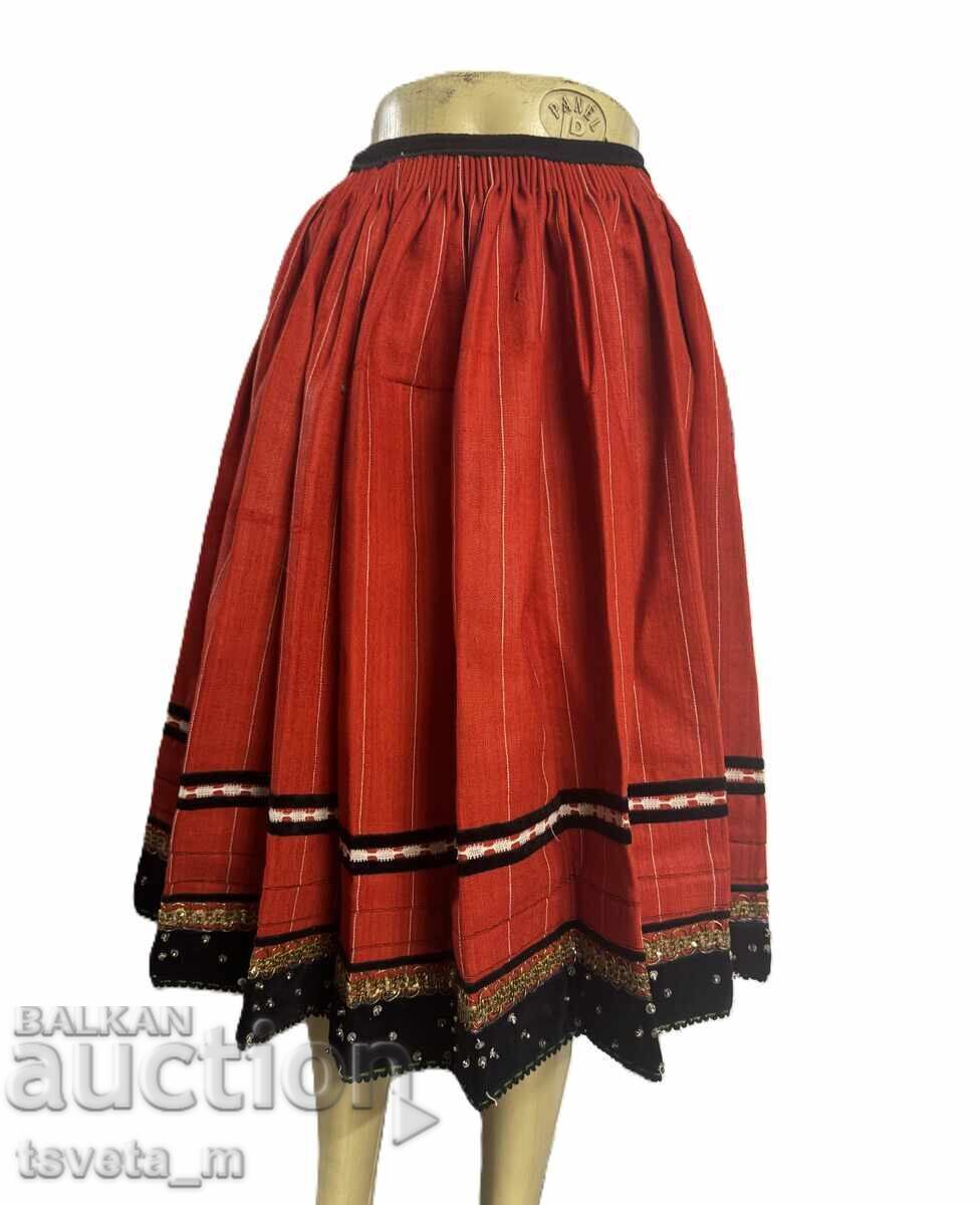 Authentic ALADZHA women's folk costume skirt