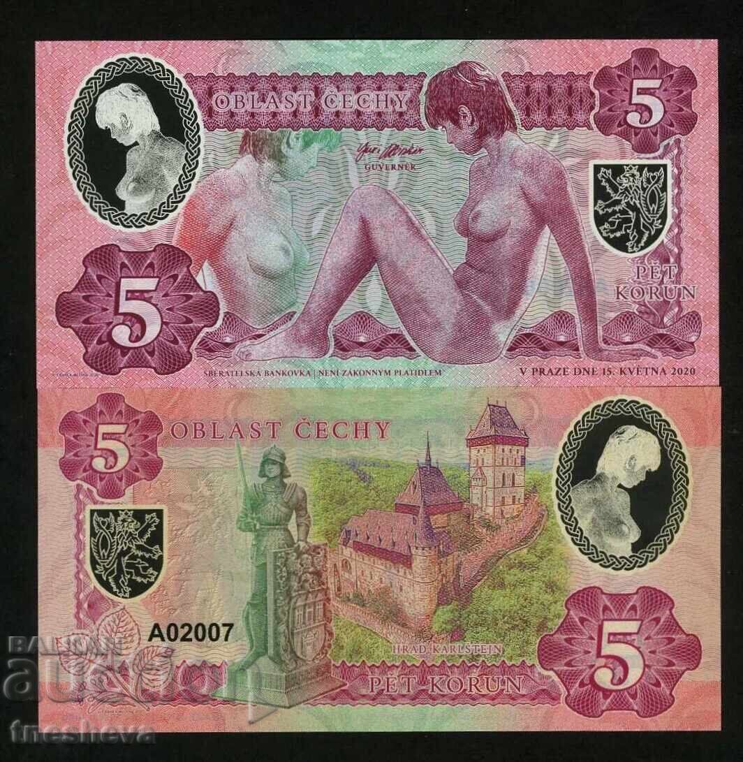 Auction  CZECH BOHEMIA SET - 2020 - UNC POLYMER BANKNOTES