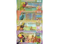 СЕТ ЮЖЕН ПАСИФИК  -2016-2017  г- UNC ПОЛИМЕРНИ БАНКНОТИ