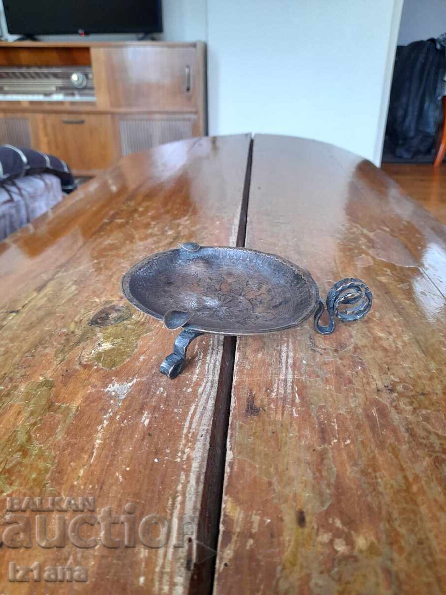 Old copper ashtray