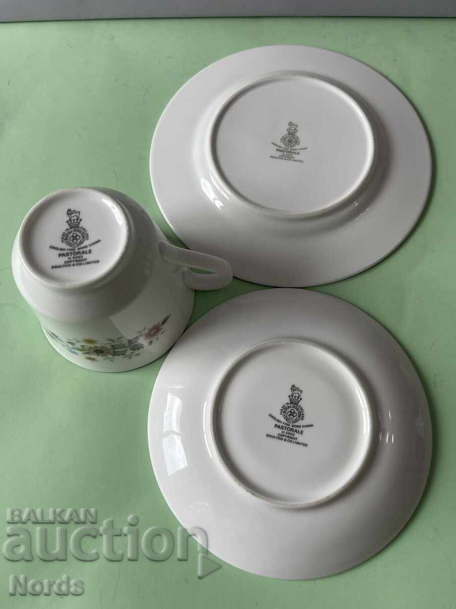 Royal Doulton Σετ τσαγιού τριών τεμαχίων από πορσελάνη - 5