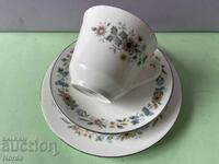 Set de ceai Royal Doulton din porțelan, format din trei piese