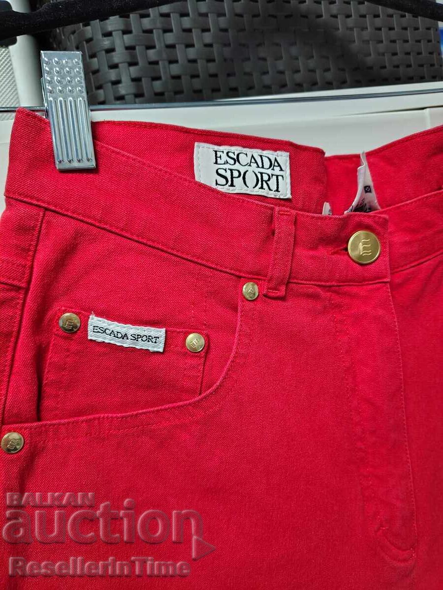 Pantaloni de damă Escada Sport roșii, mărimea 40 - 5