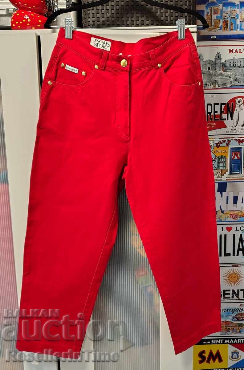 Pantaloni de damă Escada Sport roșii, mărimea 40
