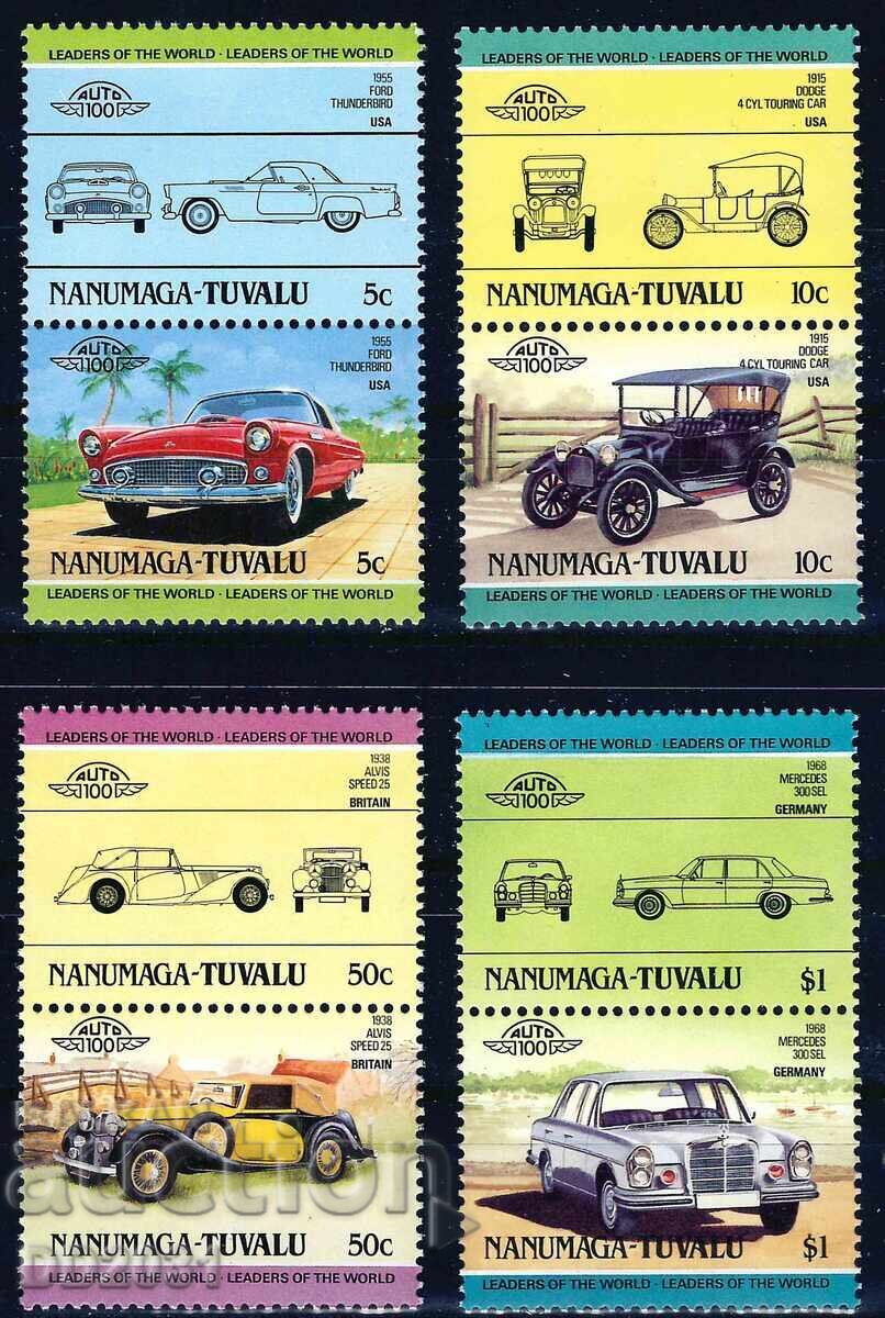 Tuvalu/Nanumaga/1985 - automobile Leaders of the World 2 MNH