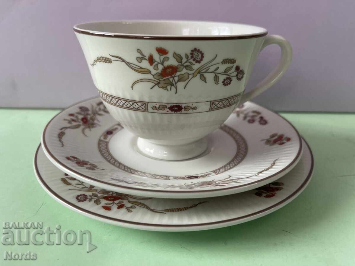 Royal Doulton Αγγλικό σετ τσαγιού τριών τεμαχίων
