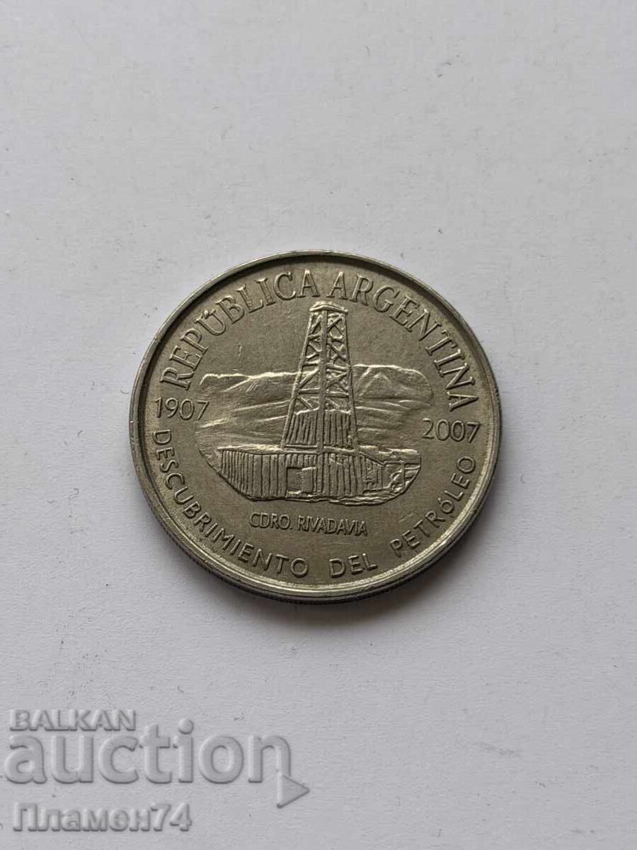 2 pesos 2007 Argentina Discovery of oil in Argentina with price € 4.00 | 7.82 BGN