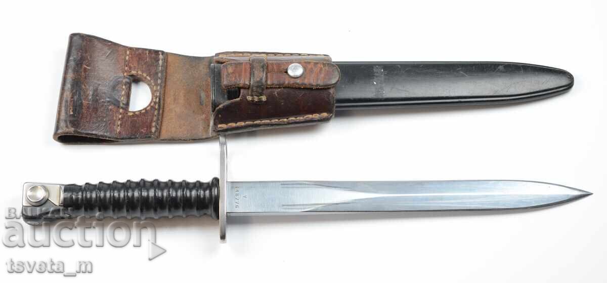 Ελβετική ξιφολόγχη M57 με θήκη και λουράκι