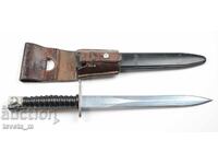 Swiss M57 bayonet with scabbard and frog