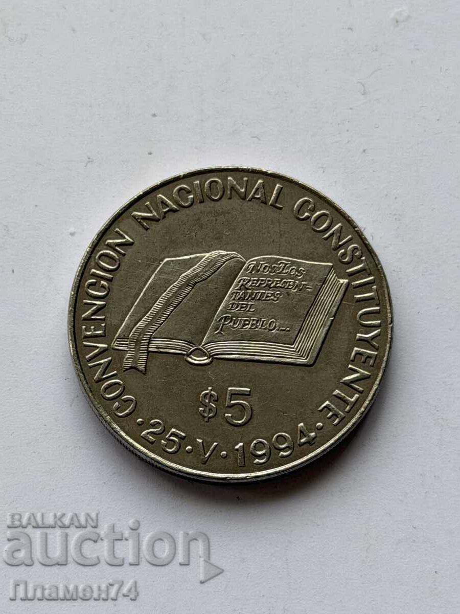 5 pesos 1994 Argentina Adunarea Constituantă Națională