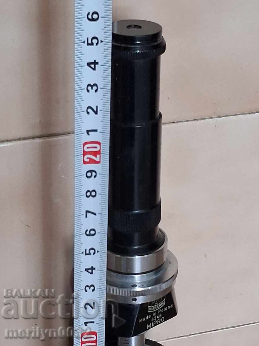 Микроскоп "PZO Warszawa" Полша Poland 70-80-те години - 5