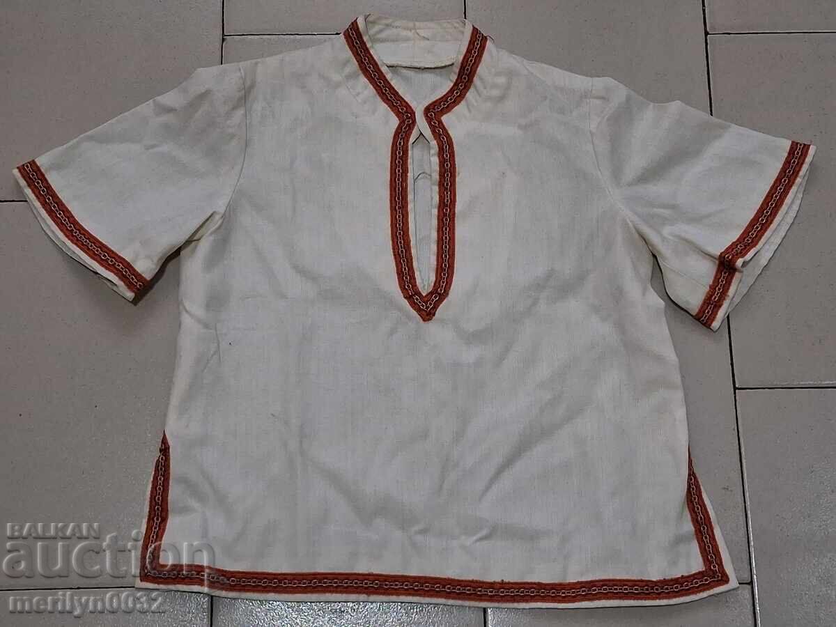 Cămașă pentru copii cu broderie bulgărească, costum popular, broderie