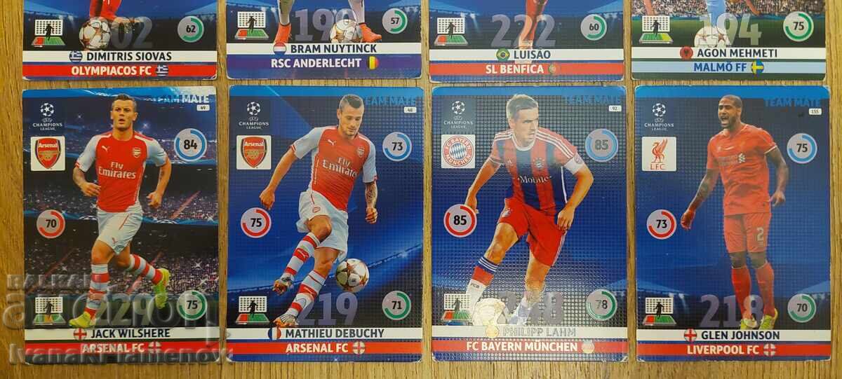 Football cards for collectors 10 pieces with price € 10.00 | 19.56 BGN