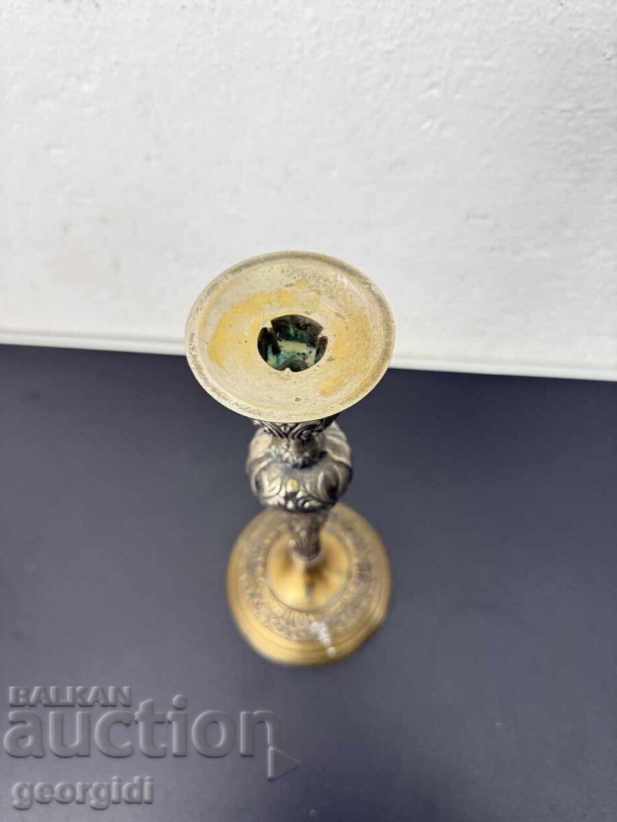 Richly ornamented bronze candlestick. No. 8119 - 6