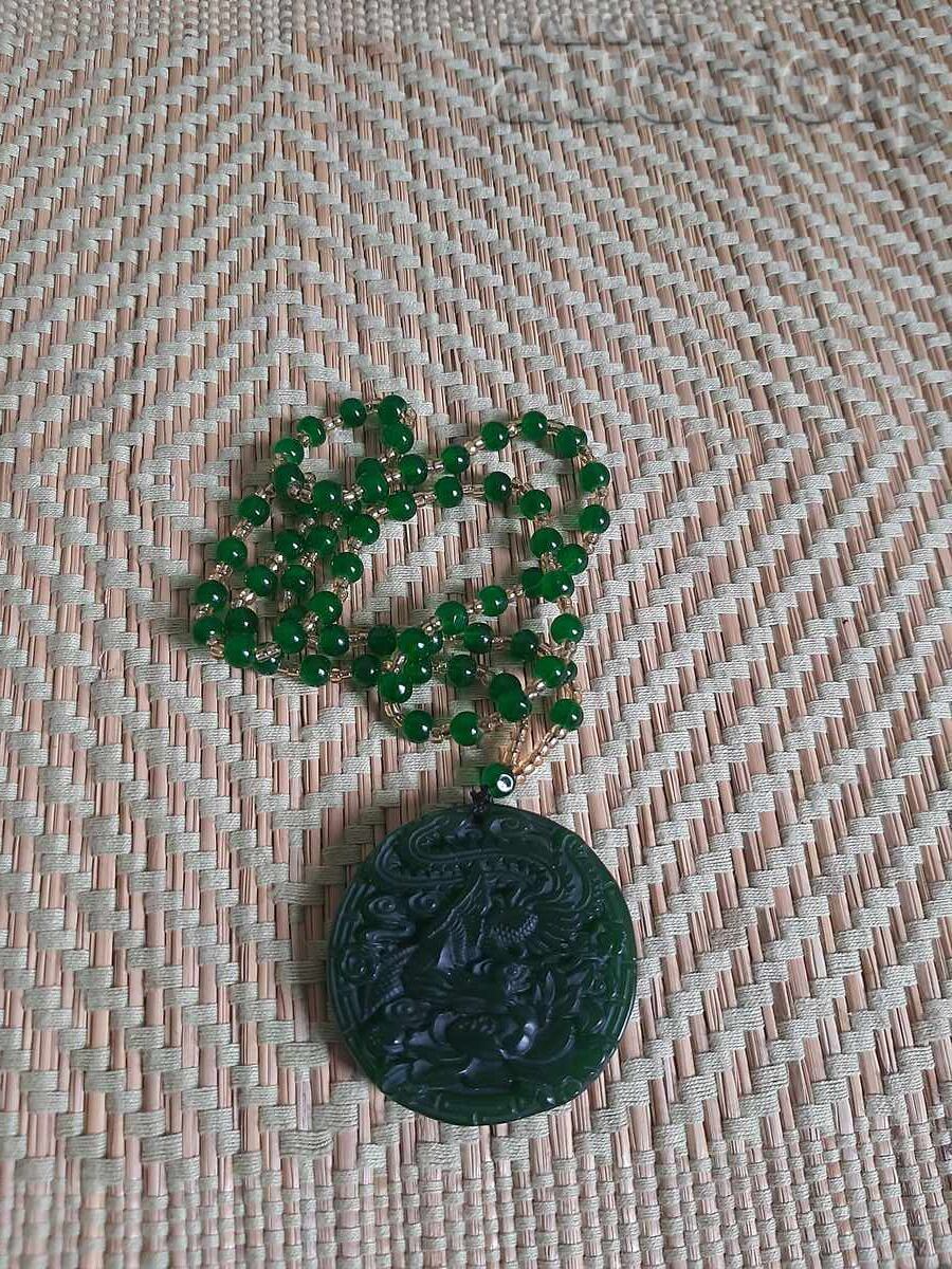 Μεγάλο μασίφ φυλαχτό Φοίνικας από 100% φυσικό νεφρίτη με τιμή € 25.00 | 48.90 BGN