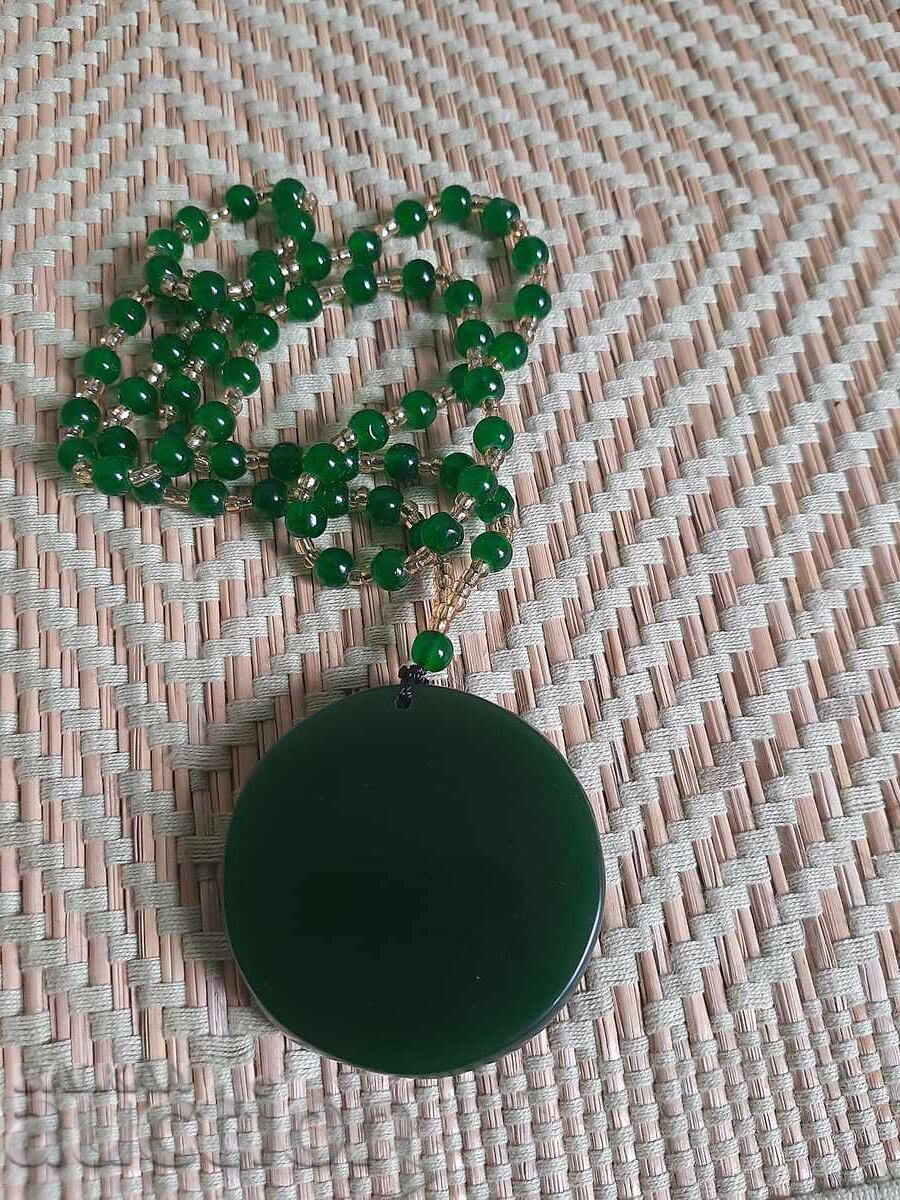 Παράδοση Μεγάλο μασίφ φυλαχτό Φοίνικας από 100% φυσικό νεφρίτη