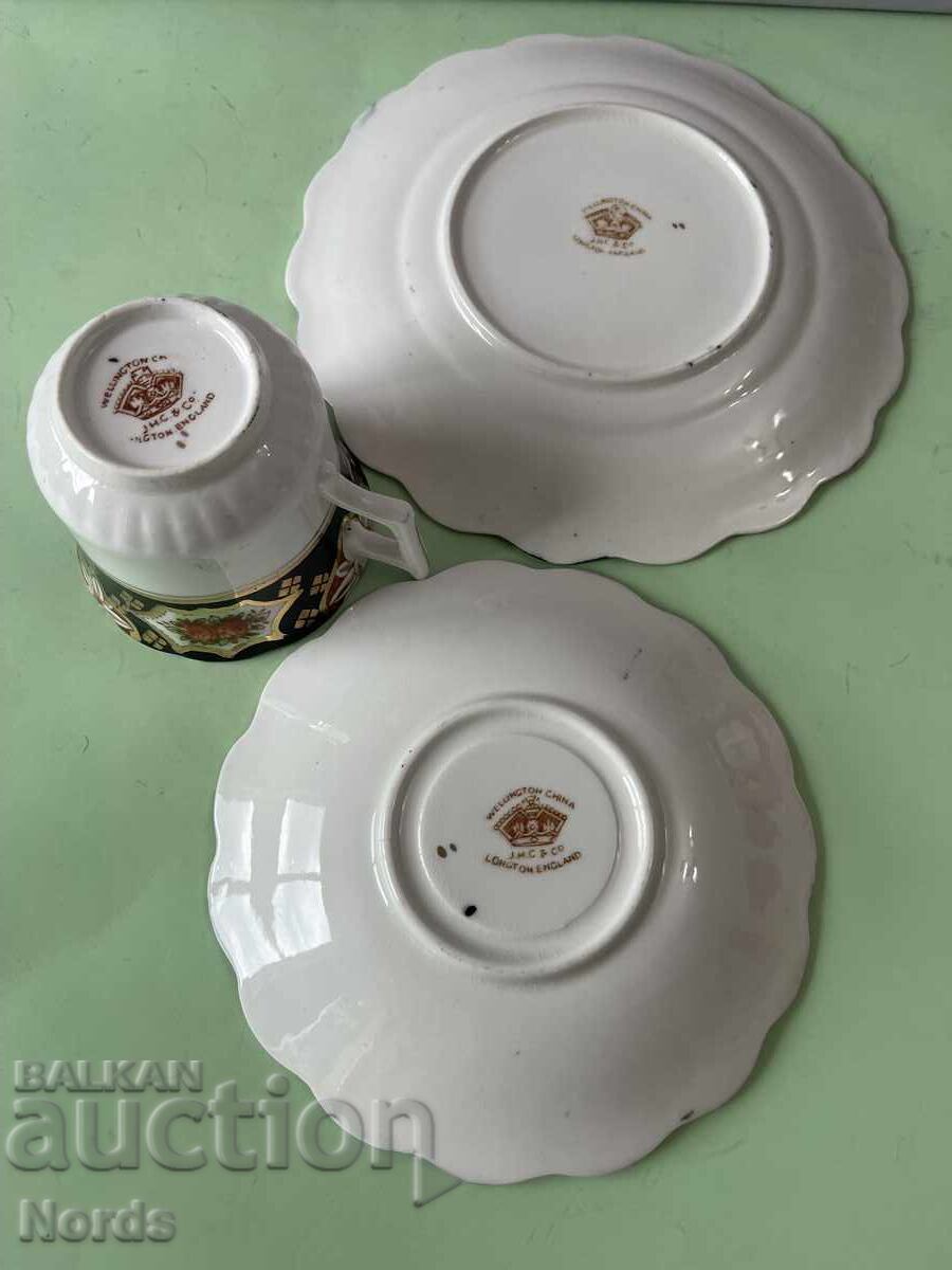 Set de ceai englezesc vintage, pentru trei persoane - 6