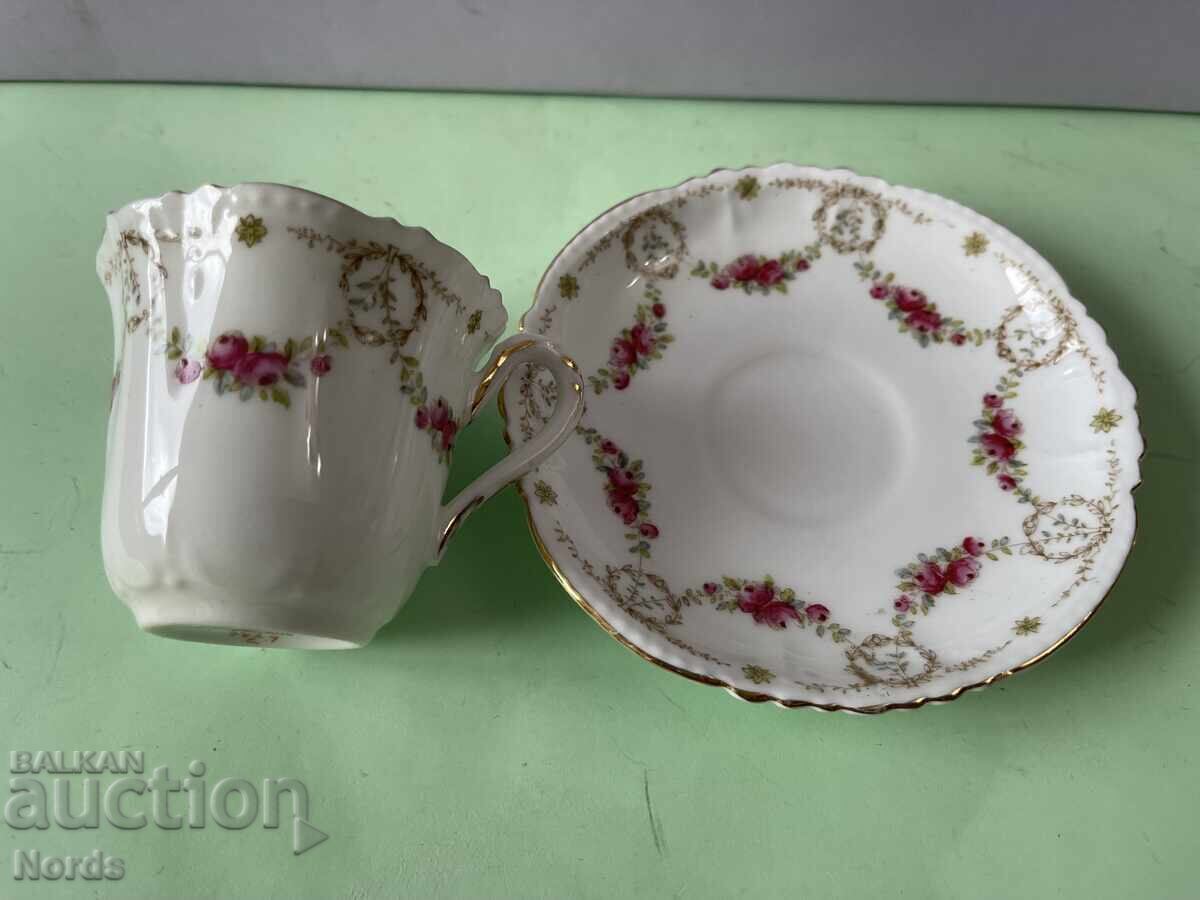 Livrarea Set dublu de cafea vintage englezesc