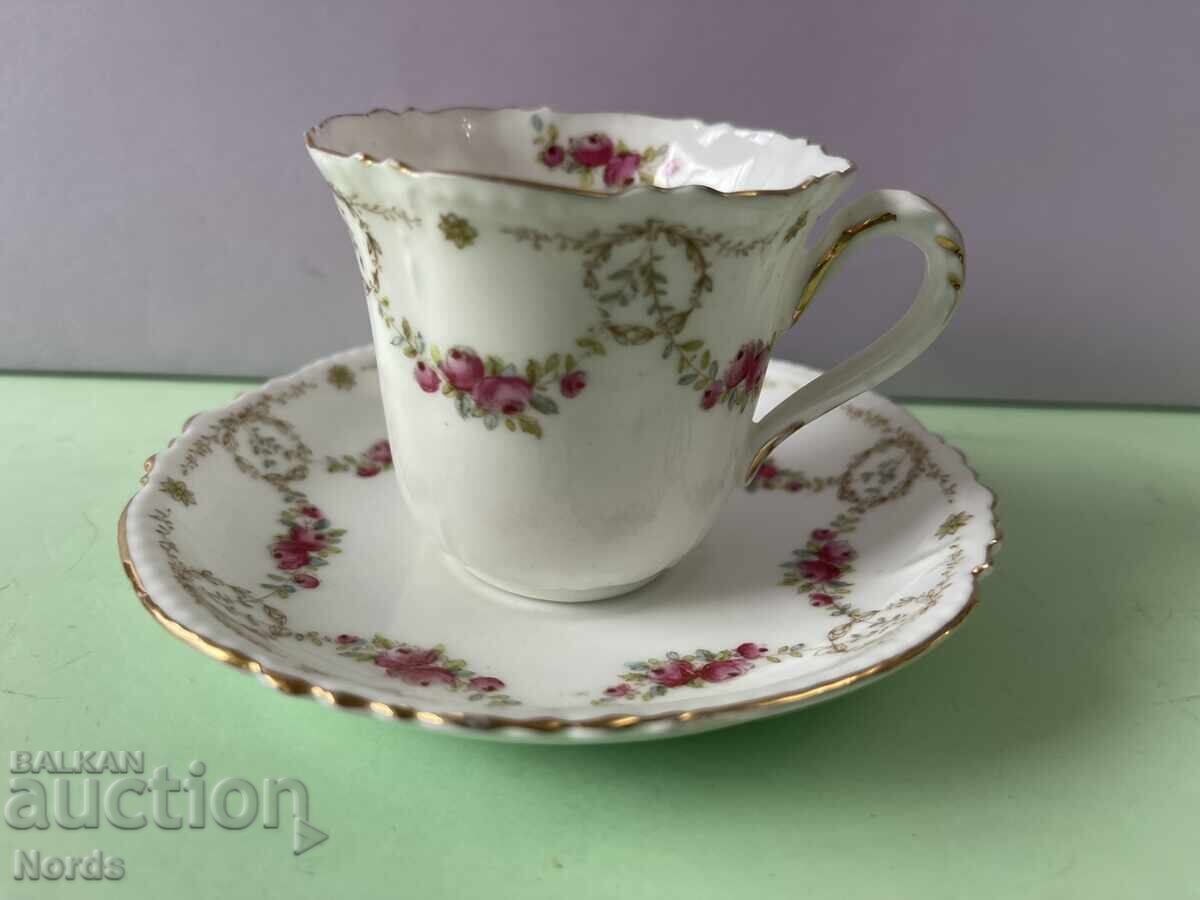 Set dublu de cafea vintage englezesc