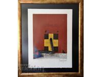 Στοyan Tsanev - μονογραφημένη ζωγραφική, 69 x 58 εκ. + δώρο