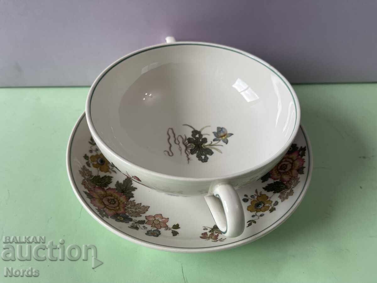Δημοπρασία Wedgwood διπλό σετ μπολ και πιατάκι