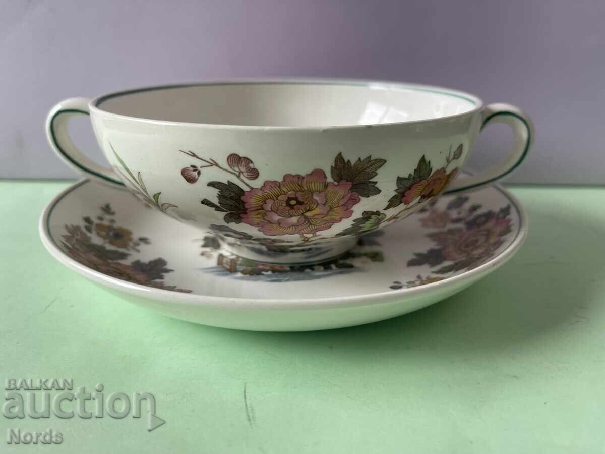Wedgwood διπλό σετ μπολ και πιατάκι