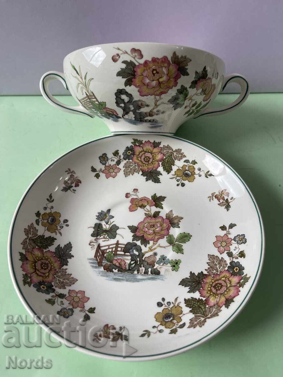 Wedgwood διπλό σετ μπολ και πιατάκι