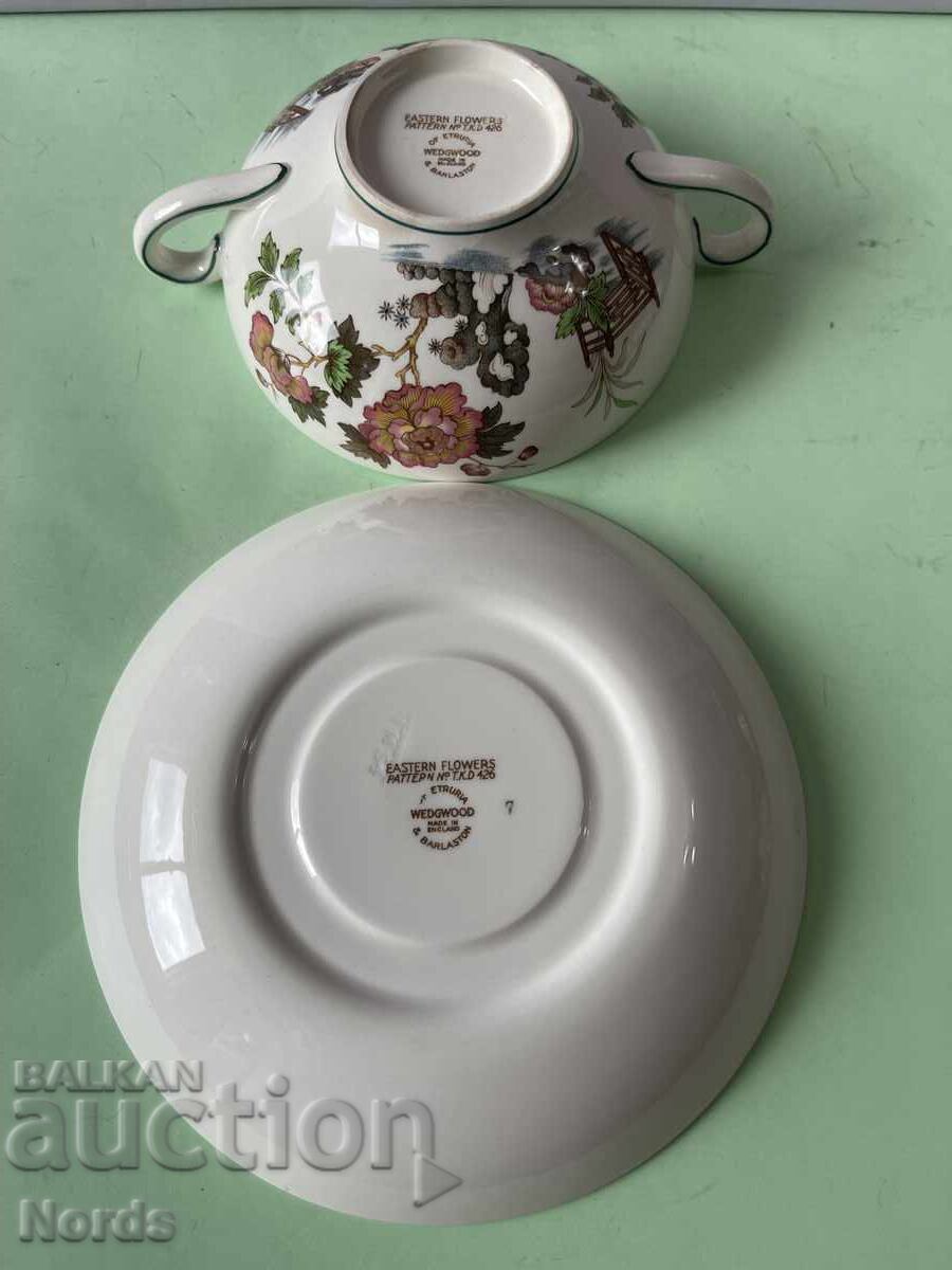 Wedgwood двоен сет купичка и чинийка - 5