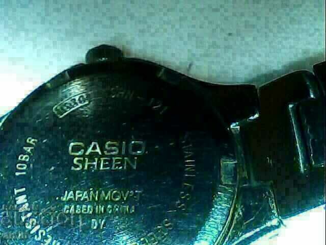Доставка на дамески 4асовник casio sheen 100м w.r сес сворвски камени
