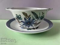 Alfred Meakin double bowl and saucer set