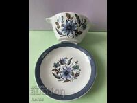 Alfred Meakin double bowl and saucer set