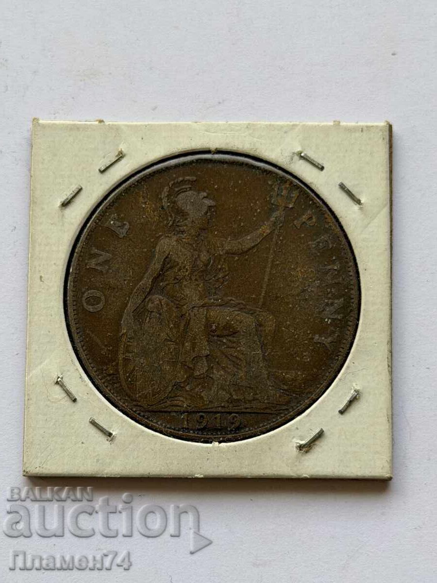 1 penny 1919 Marea Britanie cu preț € 2.00 | 3.91 BGN