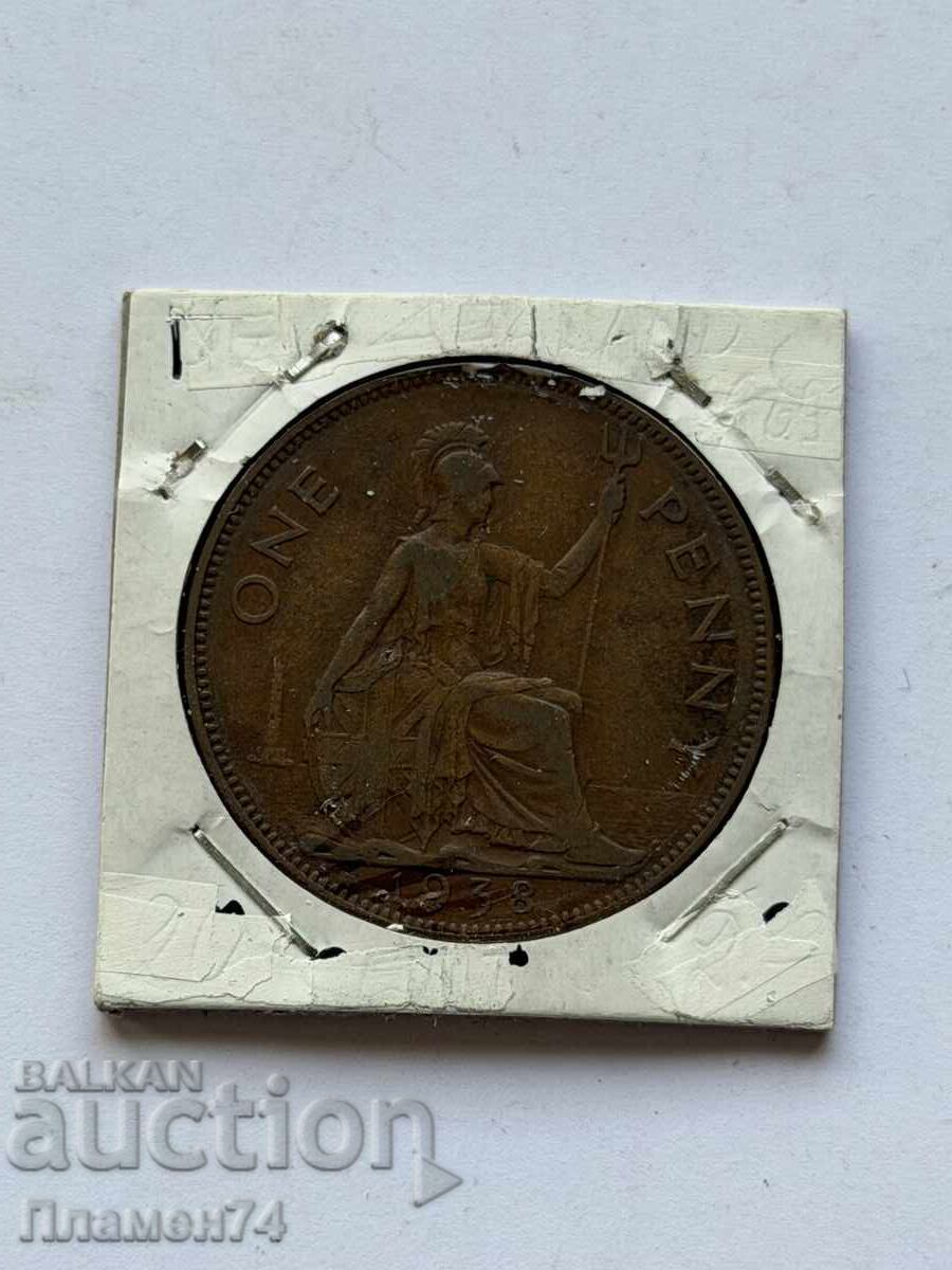 1 penny 1938 Marea Britanie cu preț € 2.00 | 3.91 BGN