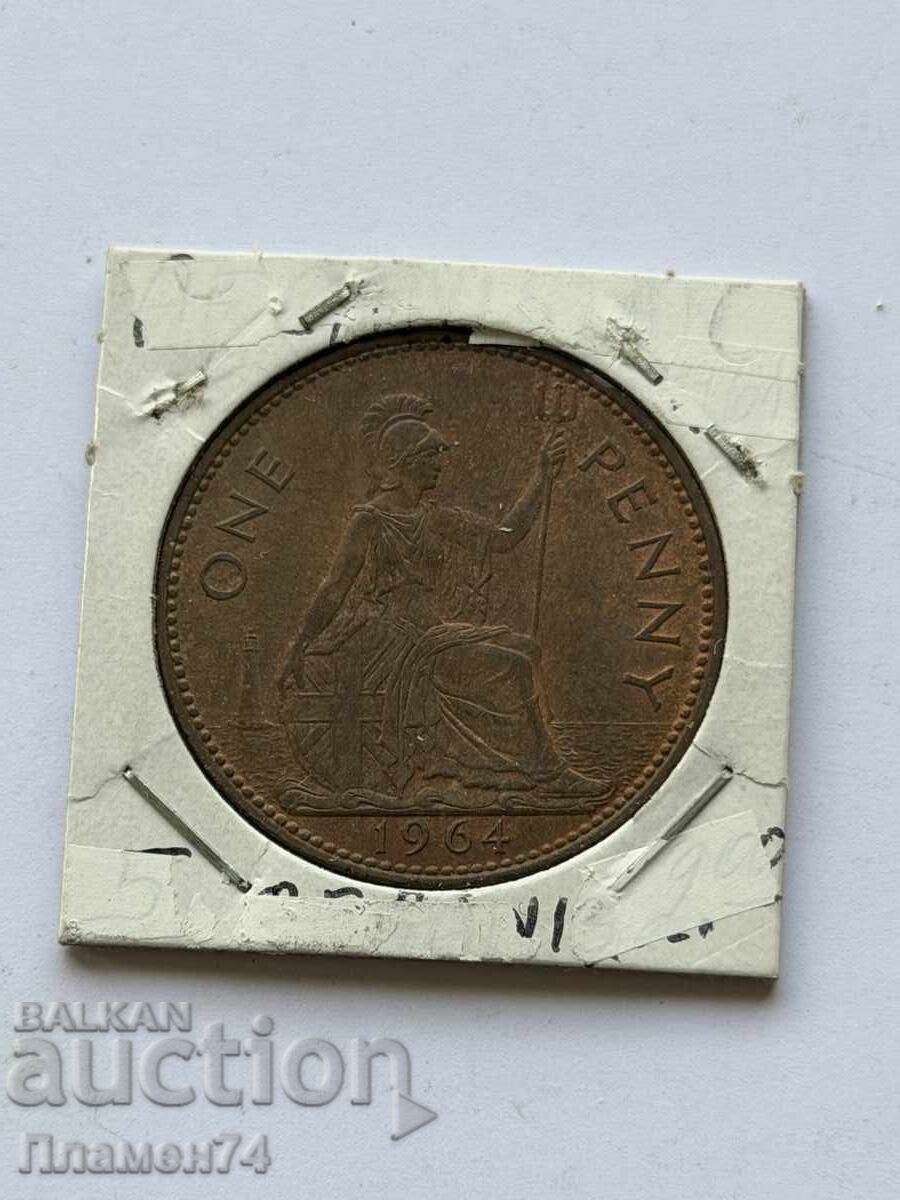 1 πένα 1964 Μεγάλη Βρετανία με τιμή € 1.50 | 2.93 BGN