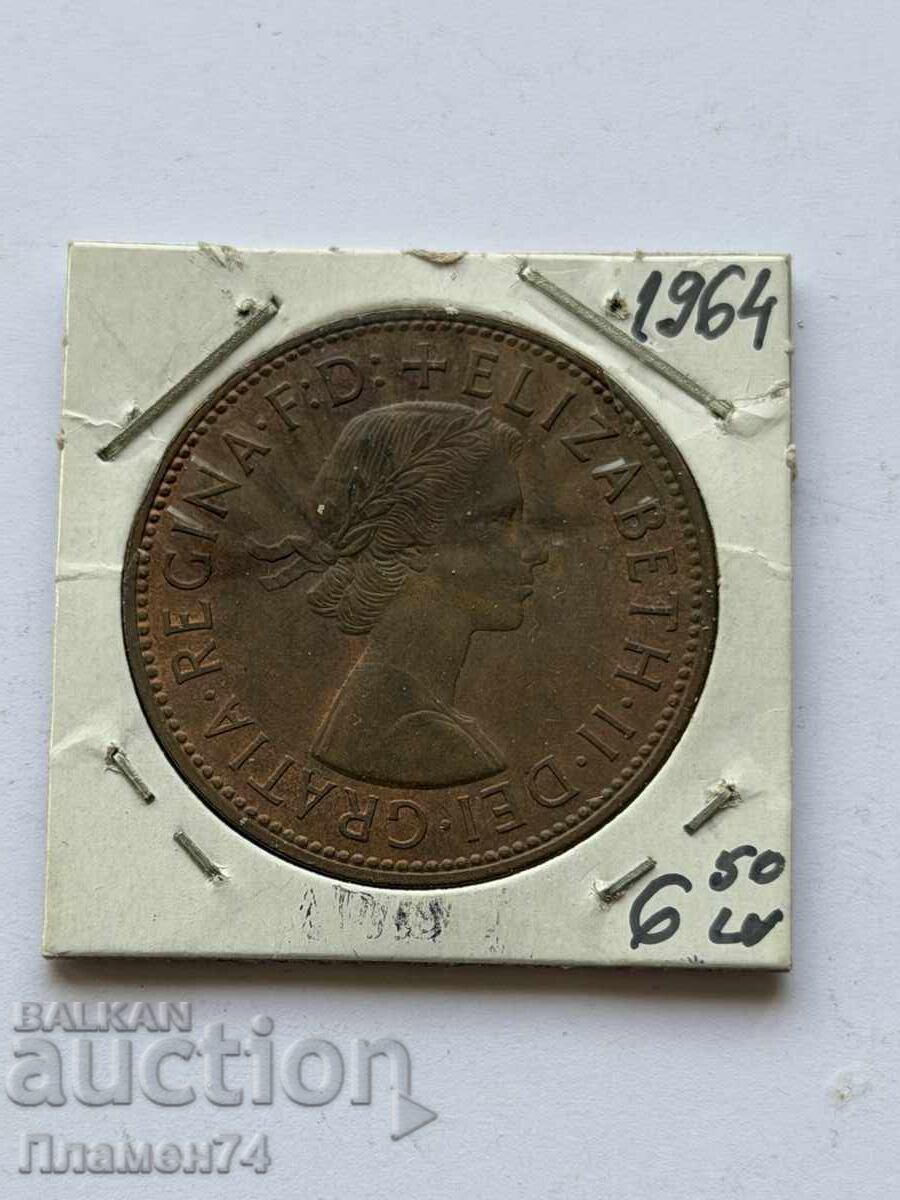 1 πένα 1964 Μεγάλη Βρετανία