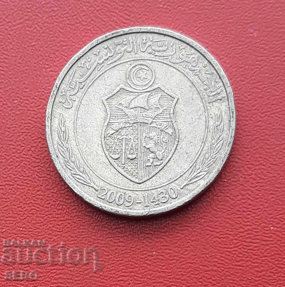 Tunisia-1/2 dinar 2009 cu preț € 0.25 | 0.49 BGN