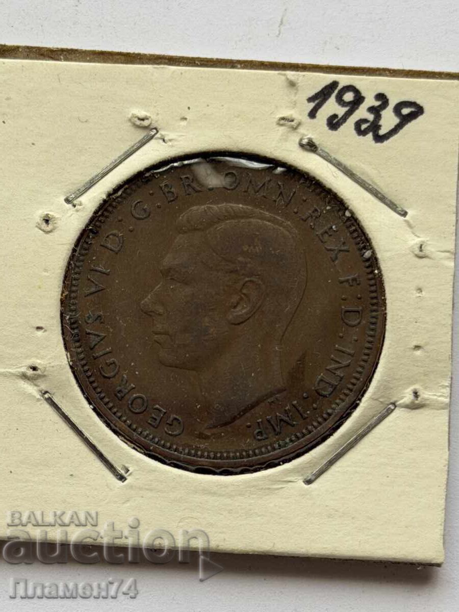 1/2 penny 1939 Marea Britanie