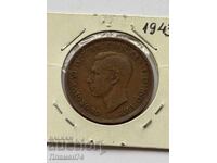 1/2 penny 1943 Marea Britanie