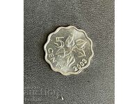 Свазиленд 5 цента 2003 г.