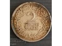 Old Silver Coin from Germany 2 Marks 1925