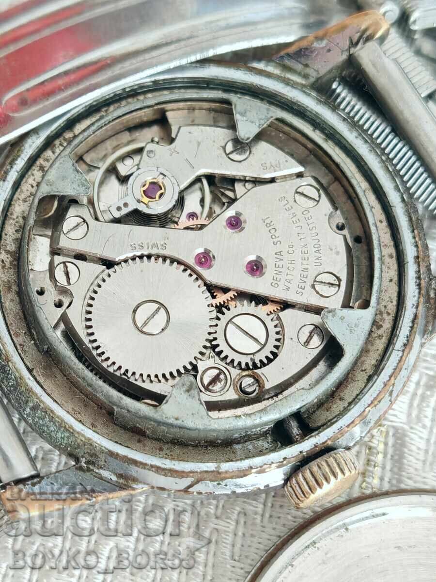 Licitație Ceas bărbătesc elvețian vintage GENEVE SPORT din anii 1970