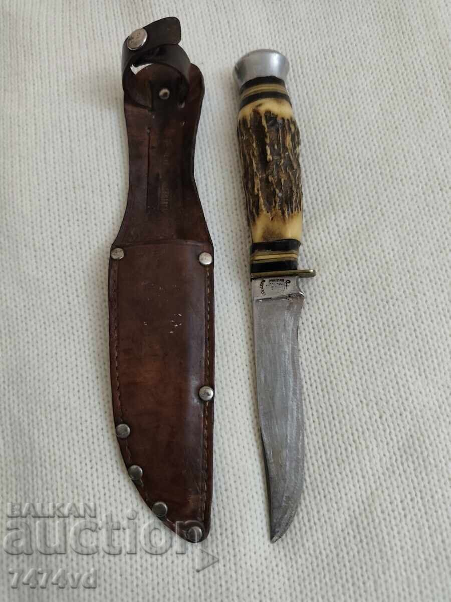 Rare German Hunting Knife Hubertus Solingen – Stag Horn